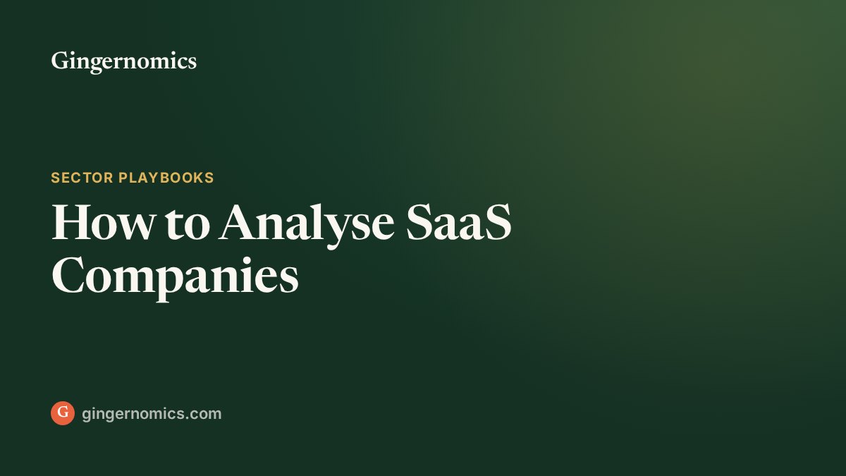 How to Analyse SaaS Companies