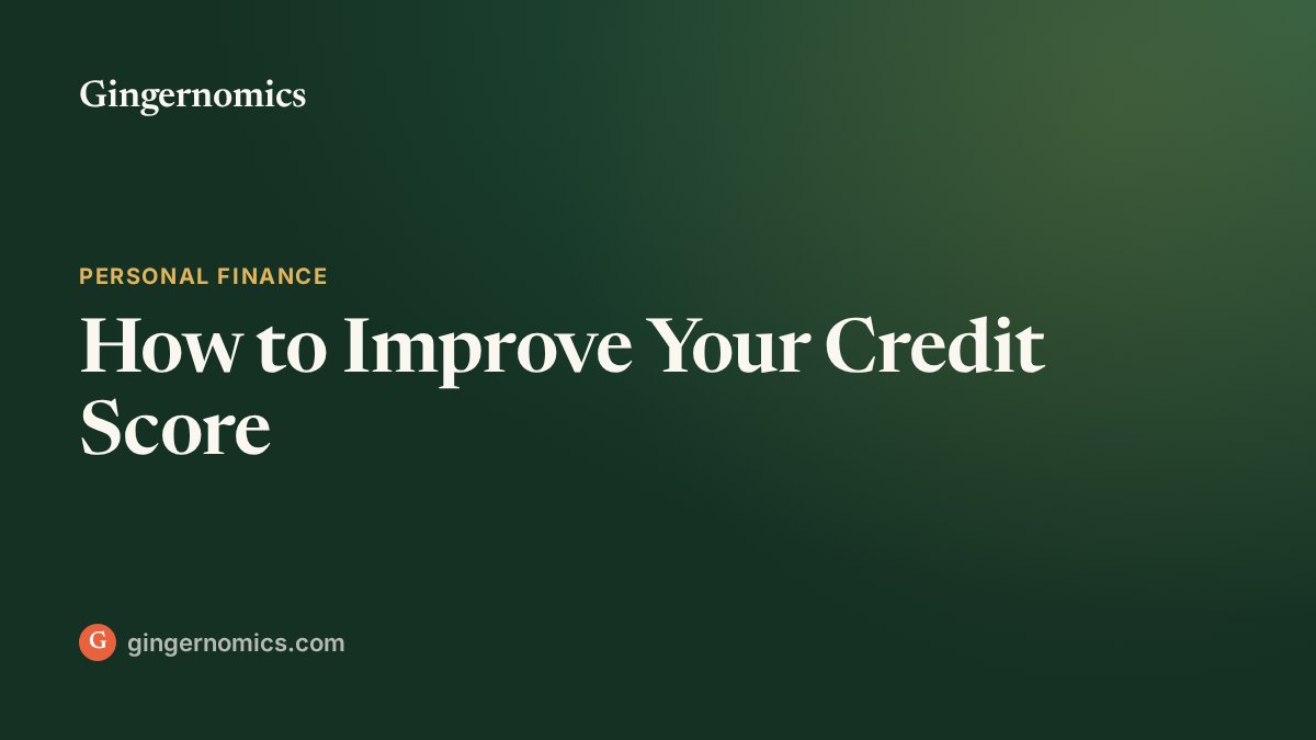 How to Improve Your Credit Score